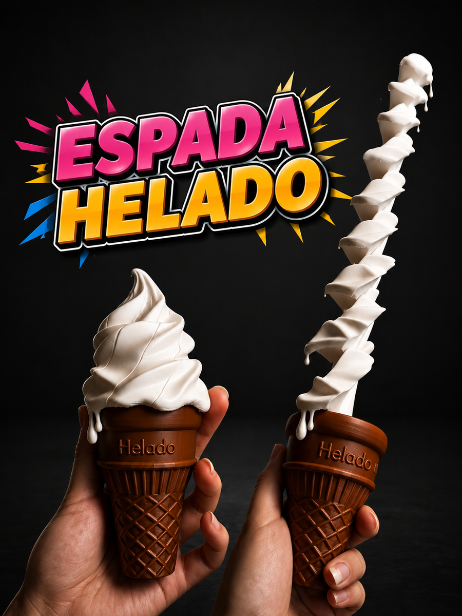 Espada helado juguete fidget plegable